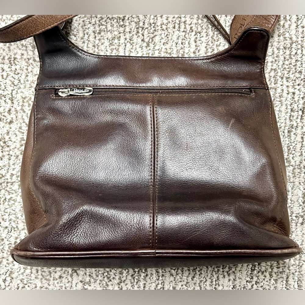 VINTAGE ROLFS LEATHER HANDBAG - Picture 5 of 16